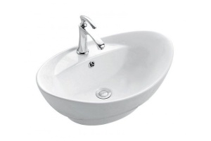 Раковина накладная Ceramalux N белый (9018)