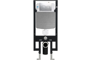 Система инсталляции WeltWasser WW AMBERG 497 MT-CR с кнопкой смыва хром матовый (10000008220)