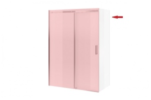 Боковая стенка Excellent Rols 100х200 профиль хром стекло прозрачное - 2