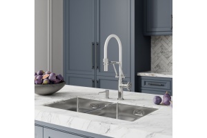 Смеситель для кухни с гибким изливом - 2