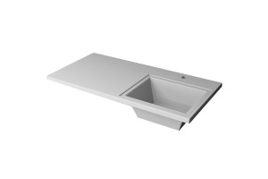 Раковина Stella Polar Мадлен 100 R на стиральную машину белый