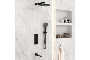 Душевой комплект Vincea Inspire с термостатом черный матовый - 3