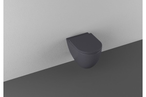 Чаша для подвесного унитаза Allen Brau Reality без сиденья антрацит  - 2