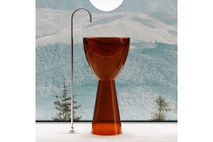 Раковина напольная ABBER Kristall 45 коричневый (AT2703Opal)