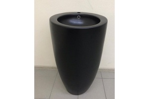 Раковина напольная CeramaLux N 50 см черный матовый (В133MВ) - 2