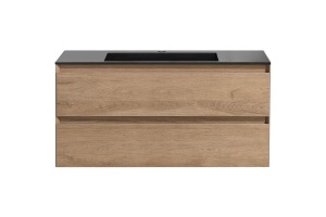 Тумба под раковину Vincea Luka 100 2 ящика светлое дерево - 2