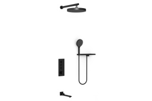 Душевой комплект Vincea Inspire с термостатом черный матовый