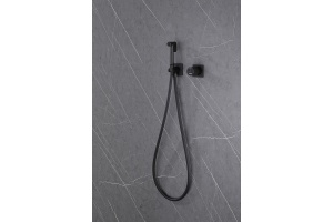 Гигиенический душ Abber Rund со смесителем черный матовый - 3