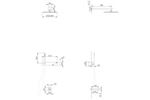 Душевой комплект Abber Rund с термостатом хром - 3