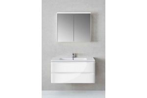 Тумба с раковиной Vincea Alba 100 белая - 2