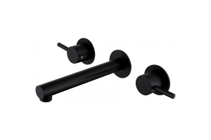 Смеситель для раковины встраиваемый Abber Emotion черный матовый