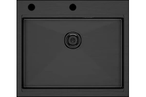 Мойка кухонная Paulmark Brim-Pro 59 темный хром