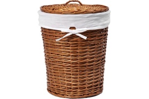 Корзина для белья Wasserkraft Leine WB-350-M светло-коричневая, средняя