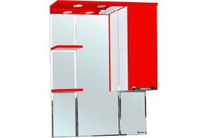 Зеркало-шкаф Bellezza Альфа 75 R красный
