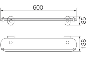 Полка Veragio Stanford VR.STD-7711.CR хром - 2