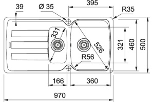 Мойка кухонная Franke AZG 651 миндаль - 3