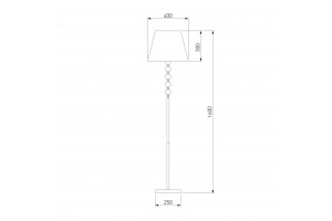 Торшер Eurosvet Rigel 01057/1 черный - 2