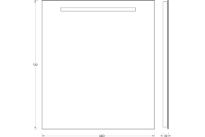 Зеркало в ванную Evoform  60 см (BY 2103) - 2