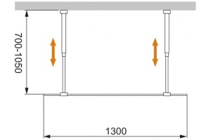 Боковая стенка Cezares Liberta 130 см (LIBERTA-L-2-130-C-Cr) - 3
