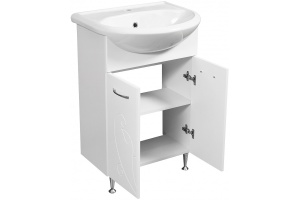 Тумба под раковину Stella Polar Фантазия Уют 55 белый - 3