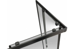 Душевой уголок Royal Bath HPD 110x100 профиль черный стекло прозрачное - 3
