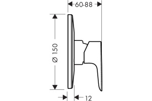Смеситель Hansgrohe Talis E 71766000 для душа - 2