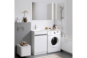 Тумба для комплекта Aqwella Forma бельевая корзина слева - 2