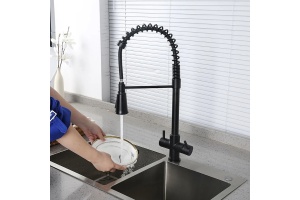 Смеситель для кухни Gappo черный матовый - 2