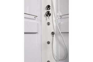 Душевая кабина Deto L 80х80 с гидромассажем, хром (L680NLED+GM) - 3