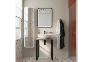 Консоль DIWO Элиста 60 светлое дерево, с раковиной Moduo 55 Leaf - 2