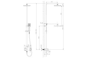 Душевая стойка Lemark Tropic LM7004C - 2