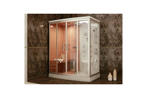 Душевая кабина Frank 170х112 левая с финской сауной - 2