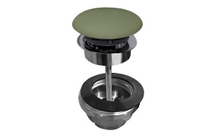 Донный клапан для раковины Kerasan Nolita зеленый матовый (923311)