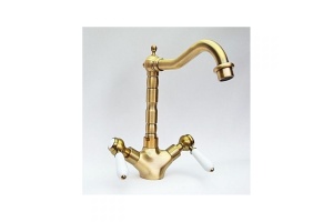 Смеситель для кухонной мойки Magliezza Bianco бронза (50151-br)