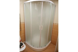 Душевая кабина Frank 120х120 белая стекло матовое - 3