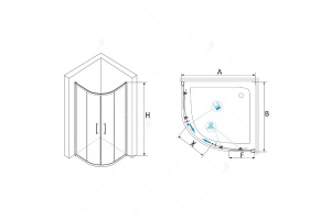 Душевой уголок RGW PA-51 02085199-11 - 2