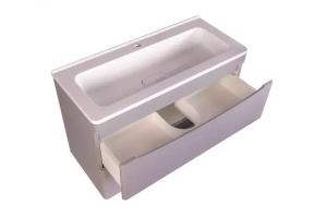 Тумба под раковину Style Line Бергамо мини 90 серая - 2