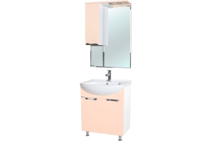 Зеркало-шкаф Bellezza Альфа 65 L бежевый - 2