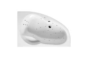 Ванна акриловая Excellent Newa Ultra R 160х95 с гидромассажем белый - хром