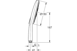Душевая лейка Grohe Rainshower SmartActive 26553000 - 3