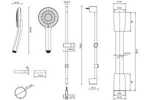 Душевой гарнитур Jacob Delafon Elite E32910-CP - 2