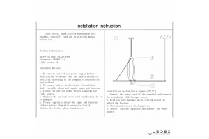 Подвесной светильник iLedex Zoom 8075P/S-18W-3000K MBK-WH - 3