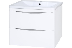 Тумба под раковину Misty Атлантик 70 белая глянцевая - 2