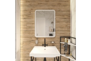 Зеркало DIWO Коломна 60 с подсветкой светодиодной, сенсорное управление, прямоугольное, настенное - 2