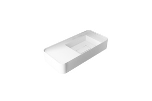 Подвесная раковина Vincea 120х40 белая матовая