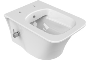 Чаша для подвесного унитаза с функцией биде Boheme Mirage белая без сиденья - 2