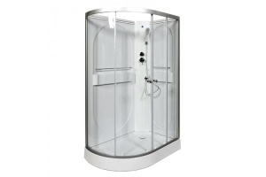 Душевая кабина Deto L 120х80 с подсветкой, хром (L602RNLED) - 2