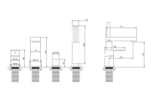 Смеситель для ванны и душа на борт ванны Abber Daheim (AF8213B) - 3