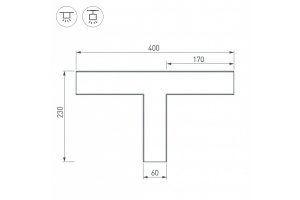 Коннектор T-образный Arlight SL-Line-6070 030142 - 3