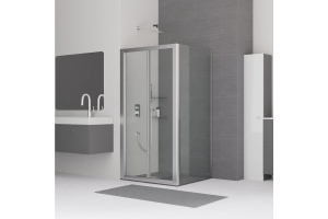 Душевой уголок RGW Classic CL-41 75х70 профиль хром стекло прозрачное - 2